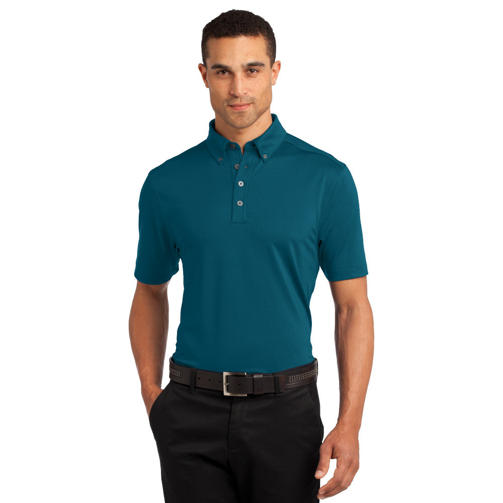 OGIO Gauge Embroidered Polo - Teal Blue Throttle (PMS 3035C)