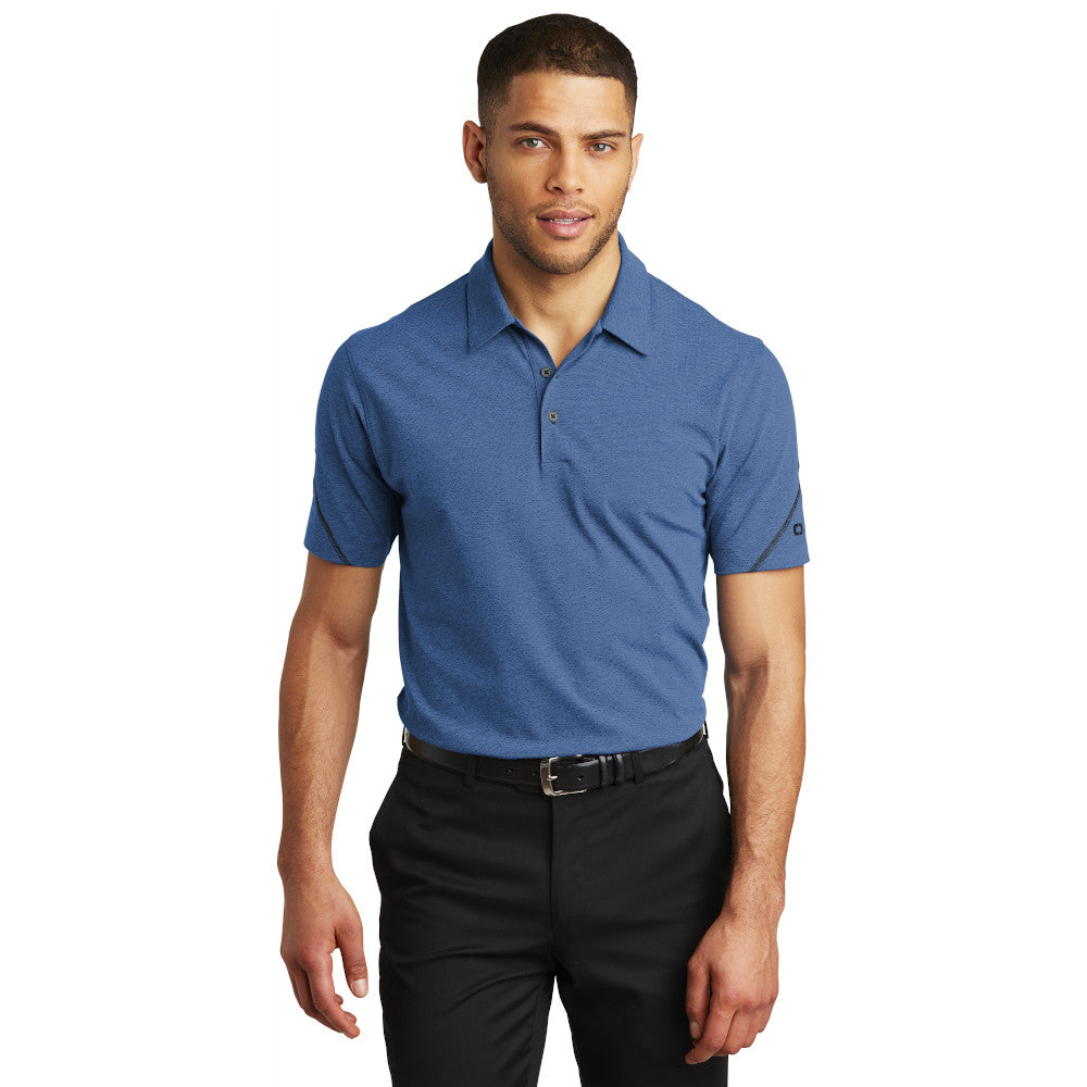 OGIO Tread Embroidered Polo - Blue Heather