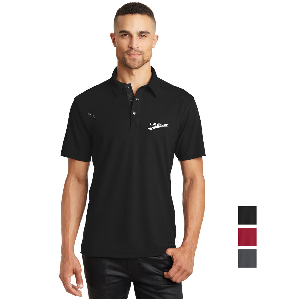 OGIO - Accelerator Embroidered Polo - Blacktop Black/Blacktop (PMS BLACK C)