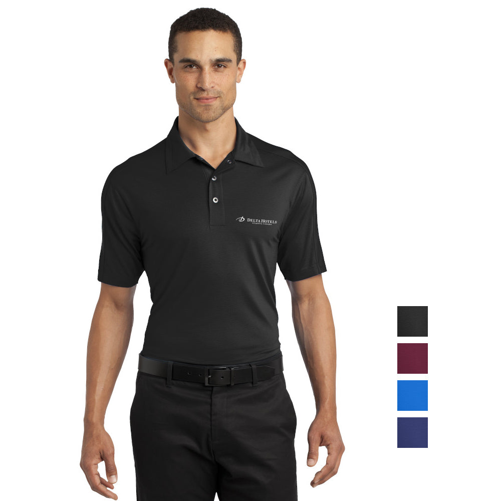 OGIO Linear Embroidered Polo - Blacktop Black (PMS BLACK C)