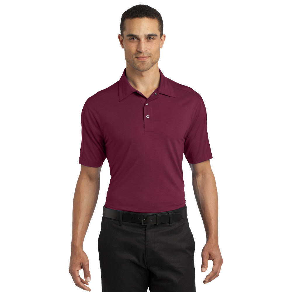 OGIO Linear Embroidered Polo - Molten Maroon Red (PMS 7421C)