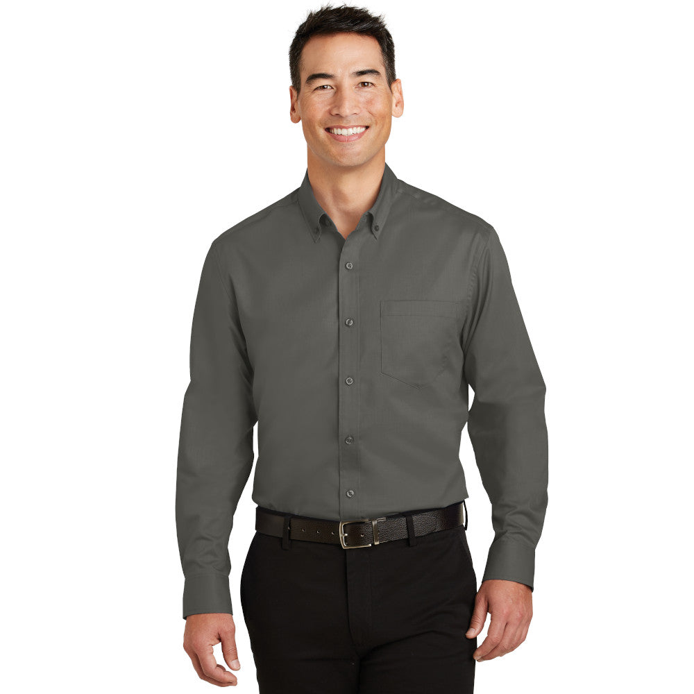Port Authority SuperPro Twill Shirt Embroidered – True Blue