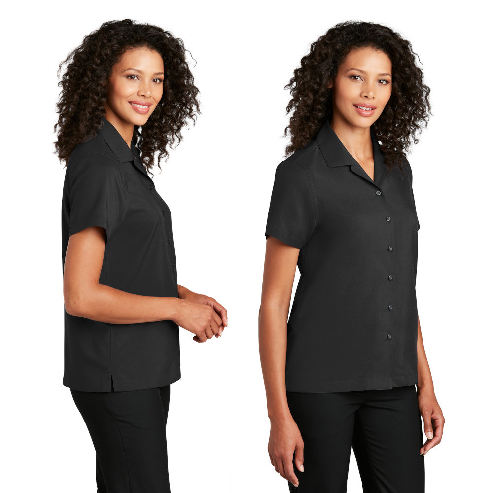 Port Authority Port Authority Women's Short Sleeve Performance Staff Shirt Embroidered – Graphite Grey