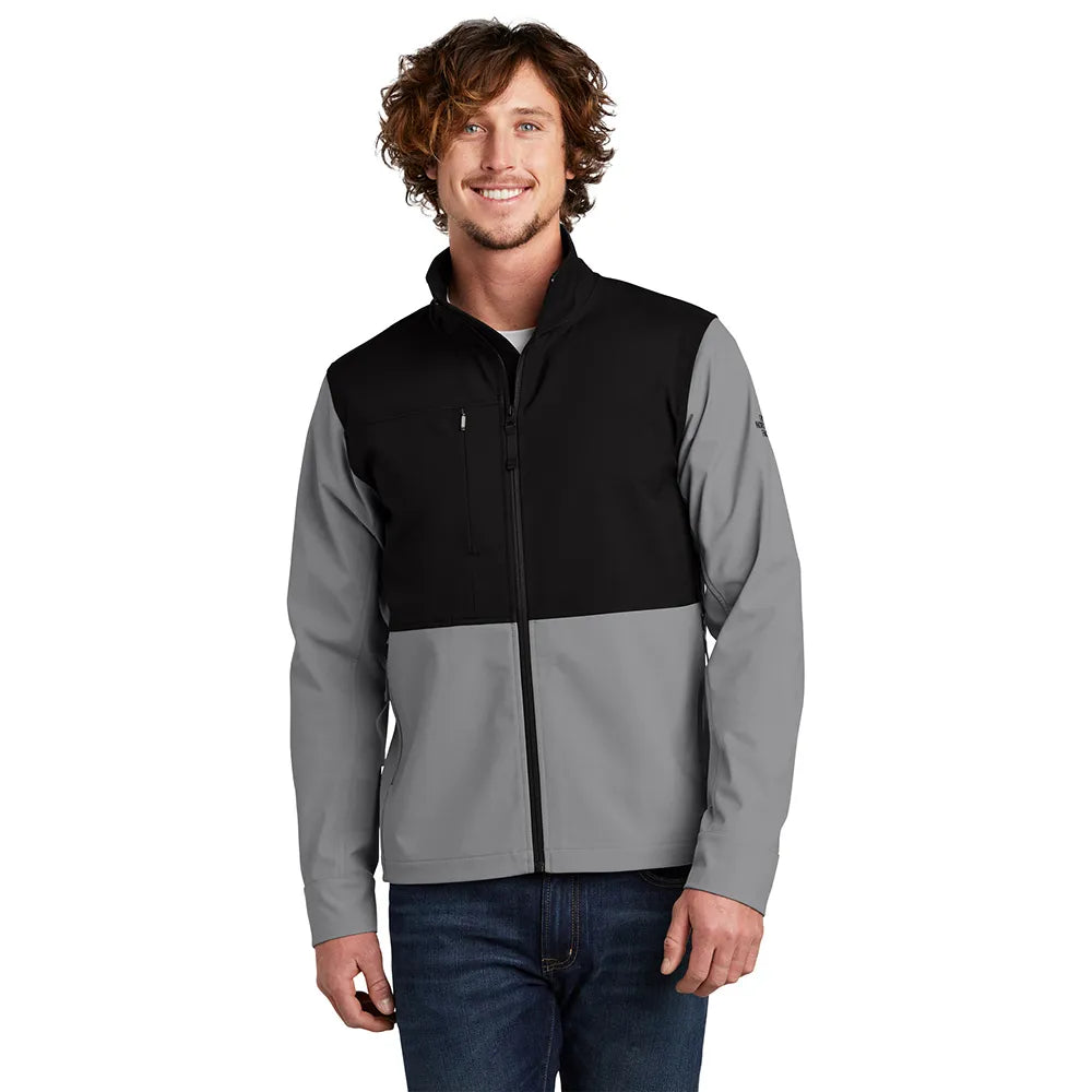 The North Face Castle Rock Soft Shell Embroidered Jacket – Mid Grey