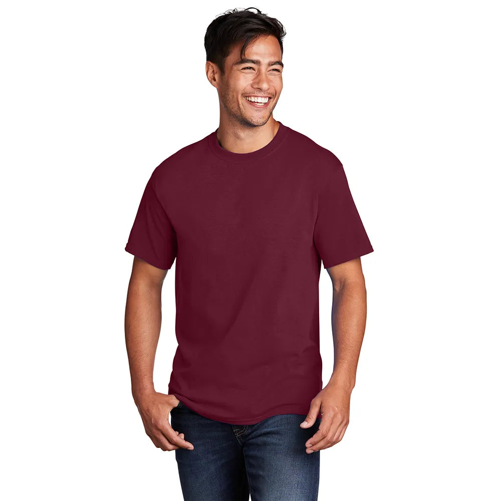 Port & Company Core Cotton Tee Decorated - Cardinal Red