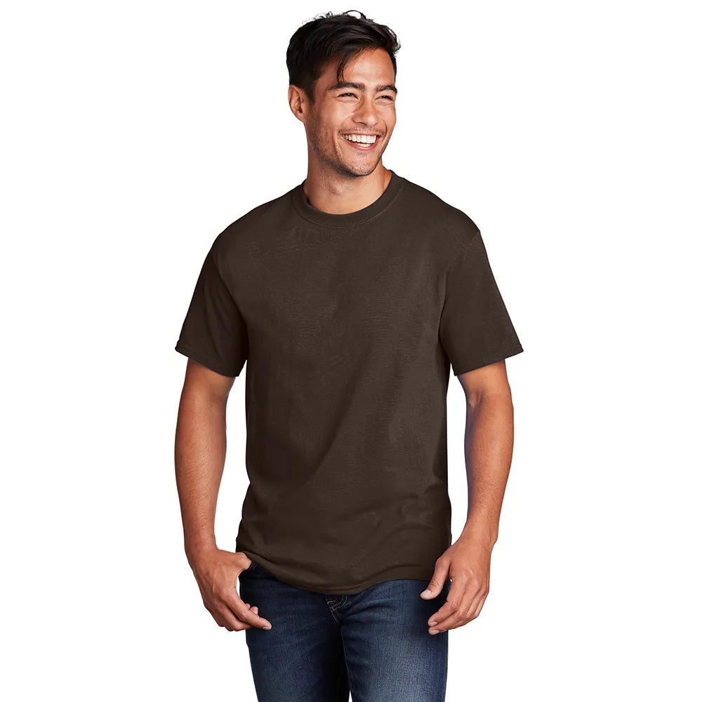 Port & Company Core Cotton Tee Decorated - Dark Chocolate Brown