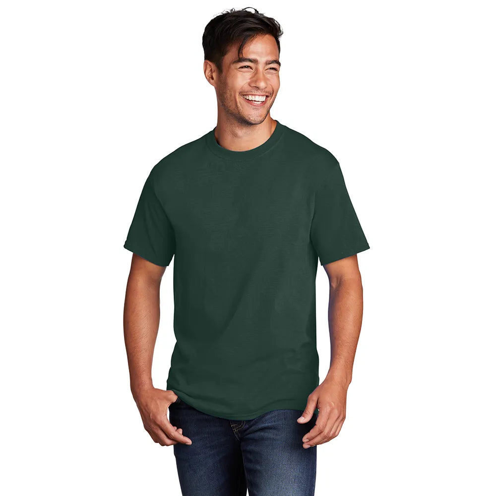 Port & Company Core Cotton Tee Decorated - Dark Green
