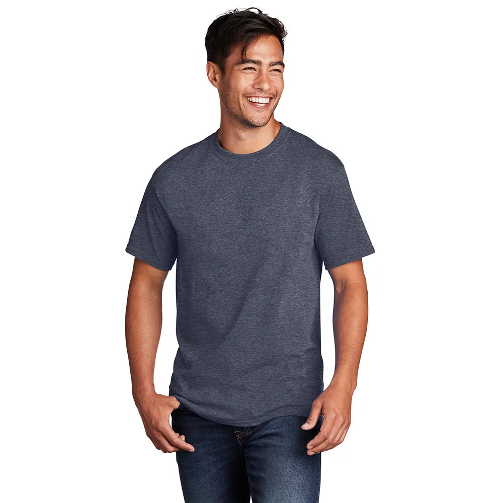Port & Company Core Cotton Tee Decorated - Navy Blue