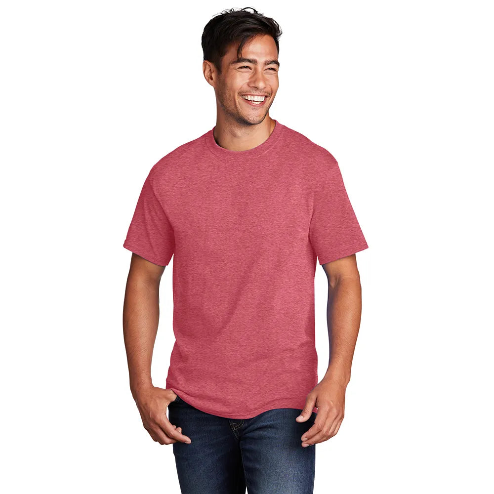 Port & Company Core Cotton Tee Decorated - Heather Purple