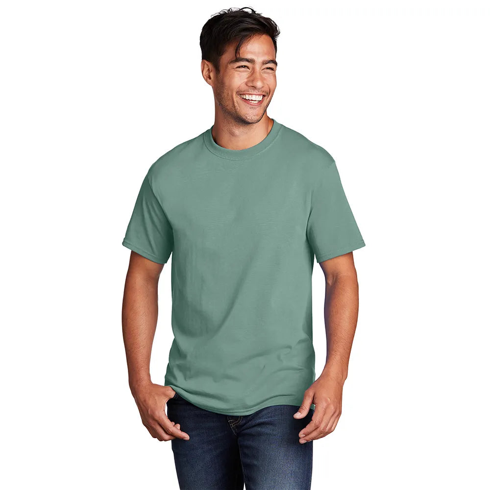 Port & Company Core Cotton Tee Decorated - Laurel Green