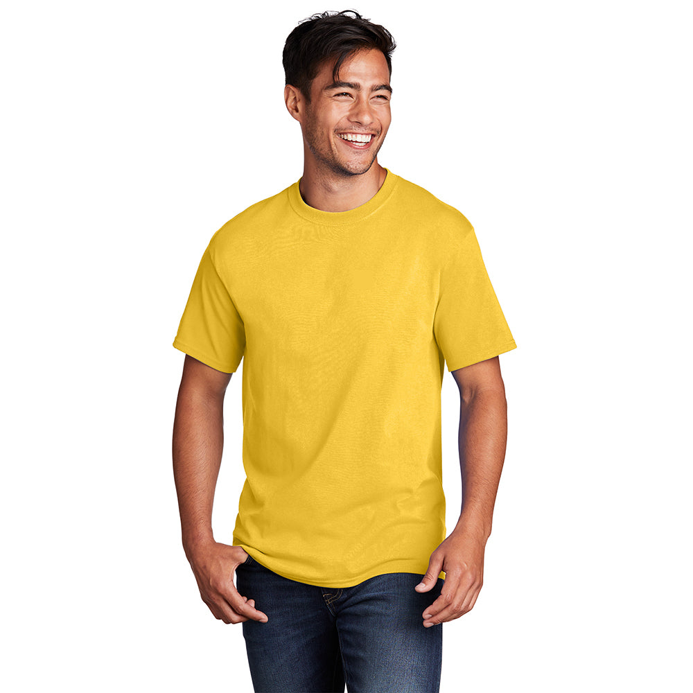 Port & Company Core Cotton Tee Decorated - Lemon Yellow