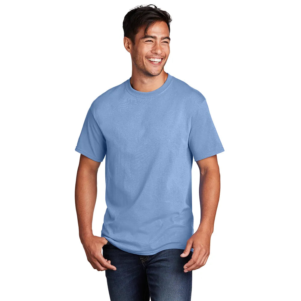 Port & Company Core Cotton Tee Decorated - Light Blue