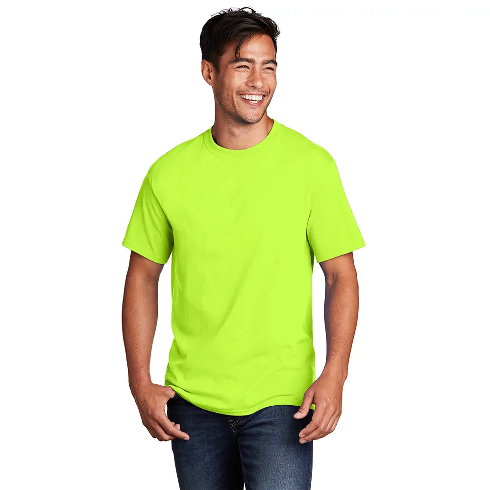 Port & Company Core Cotton Tee Decorated - S. Green