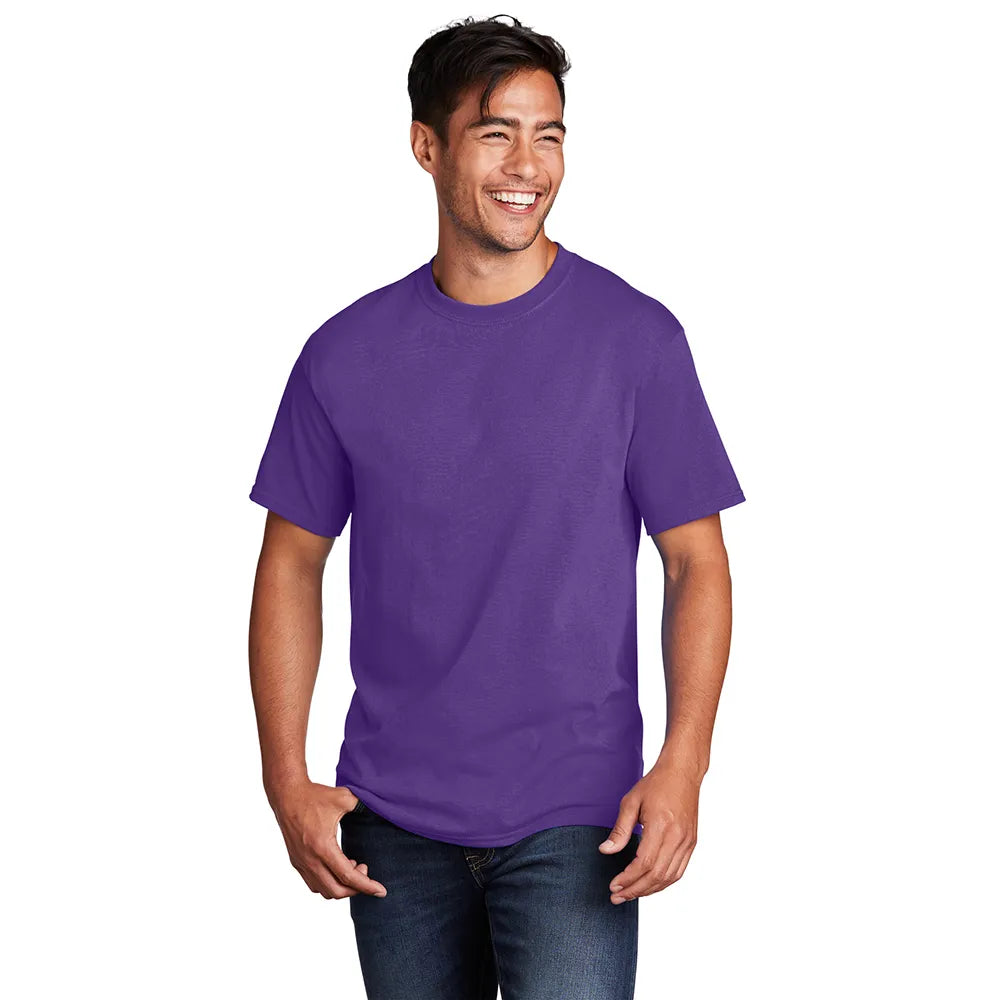 Port & Company Core Cotton Tee Decorated - Team Purple