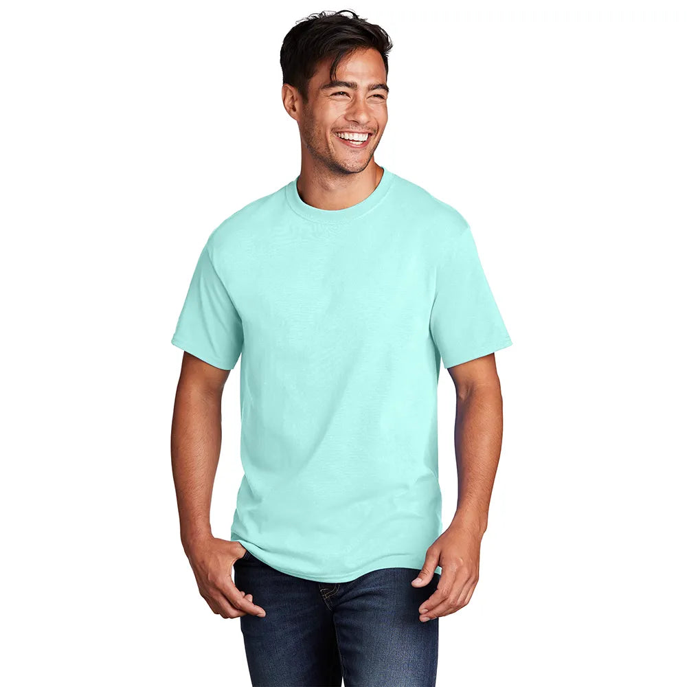 Port & Company Core Cotton Tee Decorated - True Celadon Blue