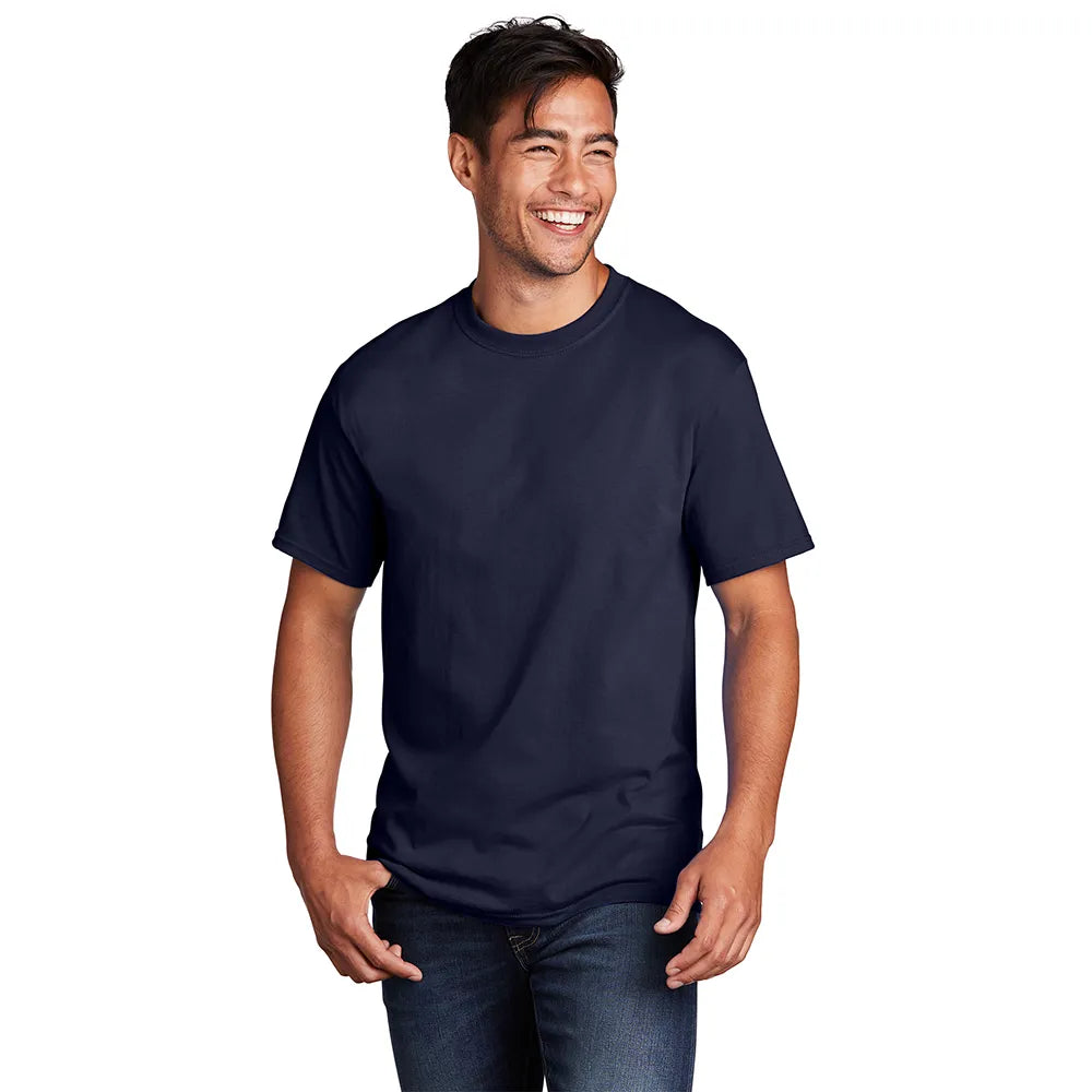 Port & Company Core Cotton Tee Decorated - True Navy Blue