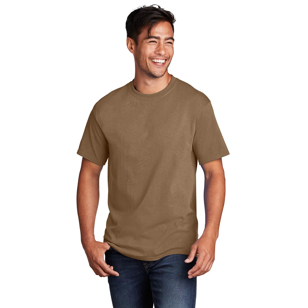 Port & Company Core Cotton Tee Decorated - Woodland Brown