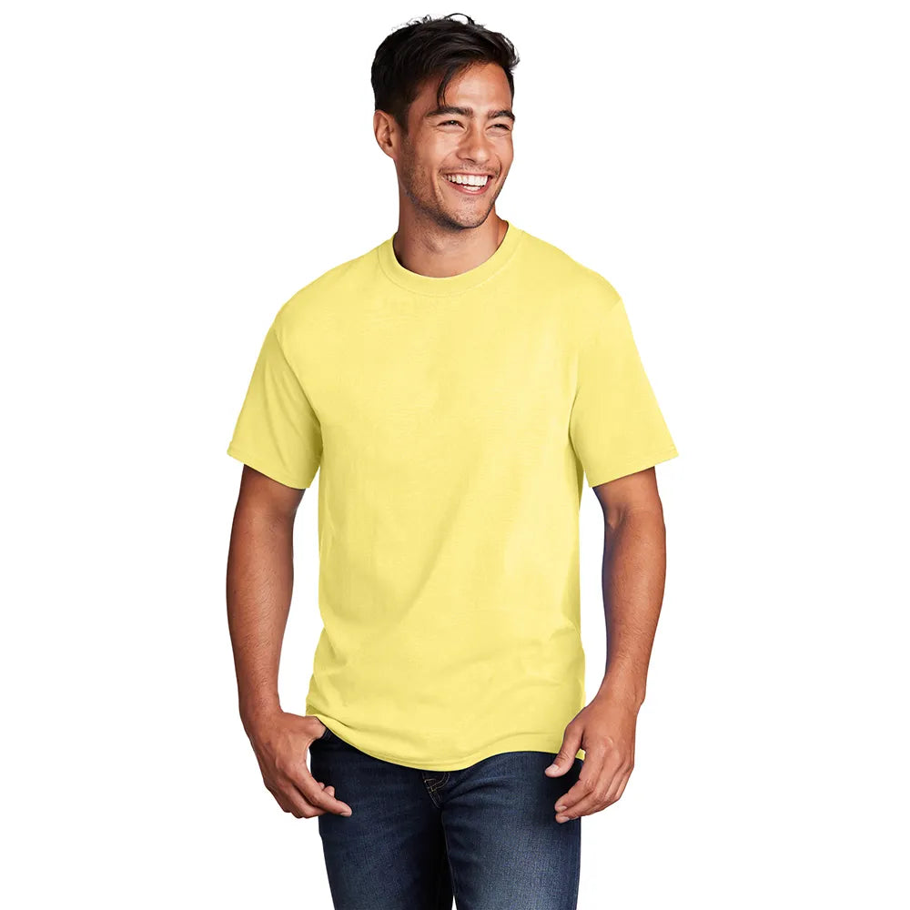 Port & Company Core Cotton Tee Decorated - Yellow