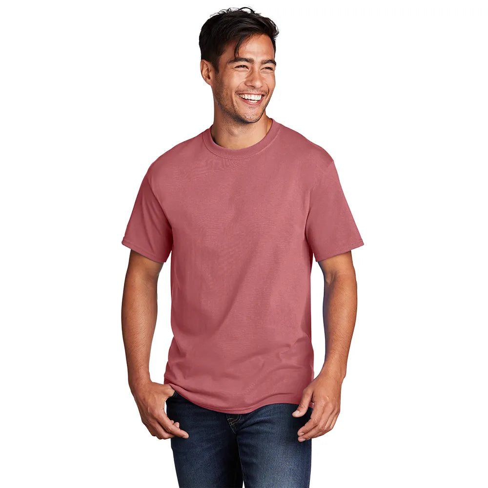 Port & Company Core Cotton Tee Decorated - Zinnia Red