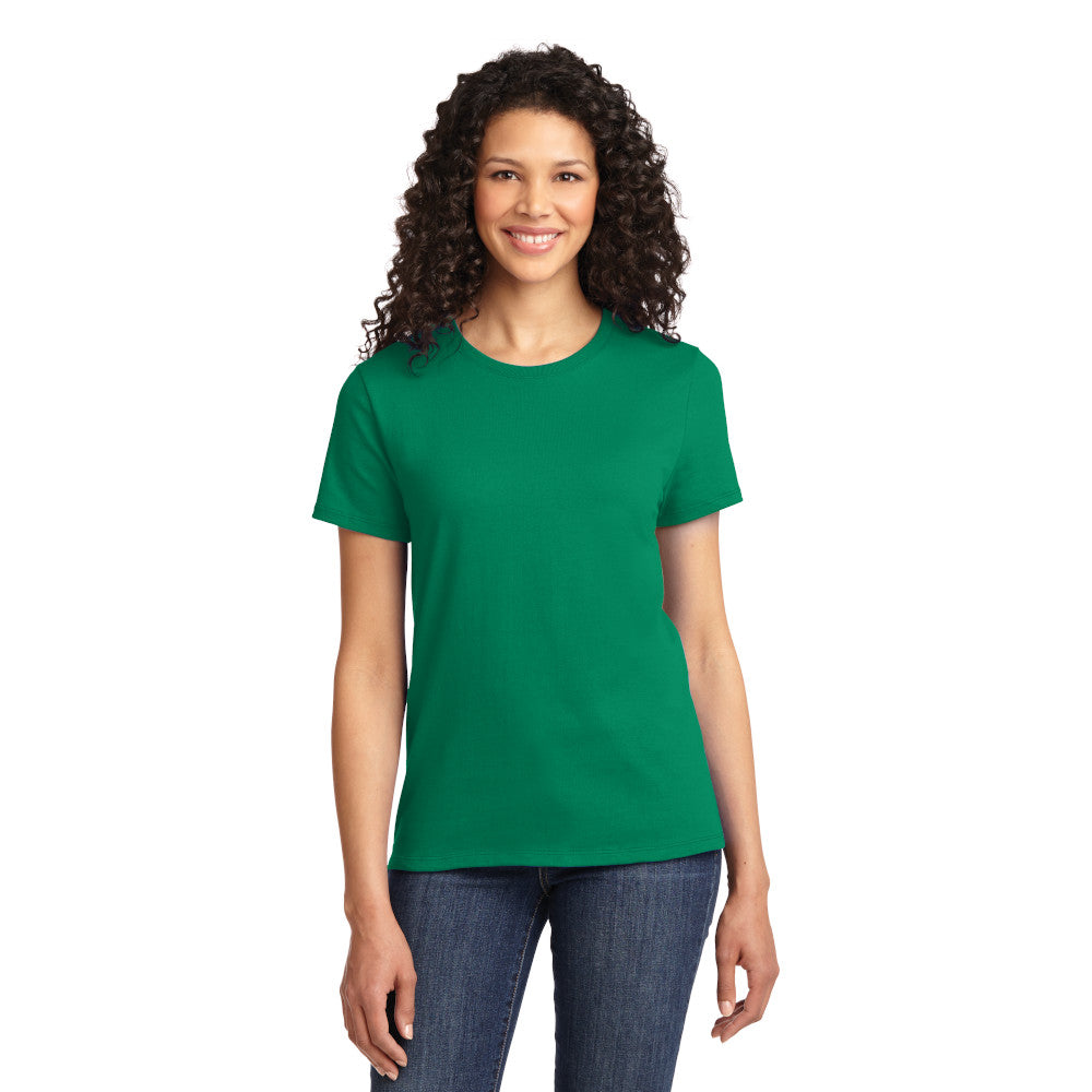 Port & Company Women's Essential Tee Decorated - Natural White