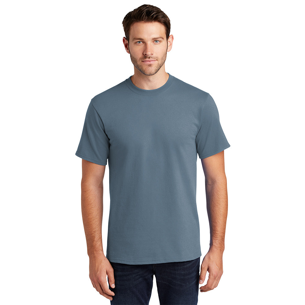Port & Company Essential Tee Decorated - Steel Blue