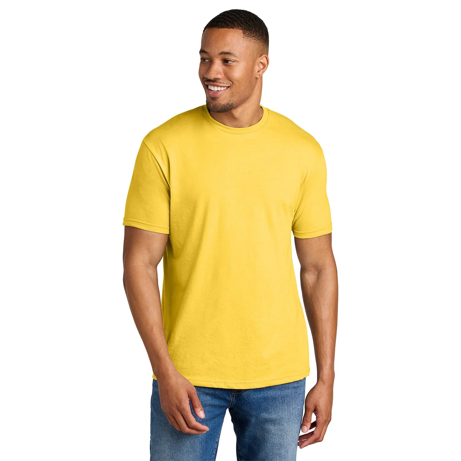 Gildan Softstyle CVC Tee Decorated - Daisy Mist Yellow