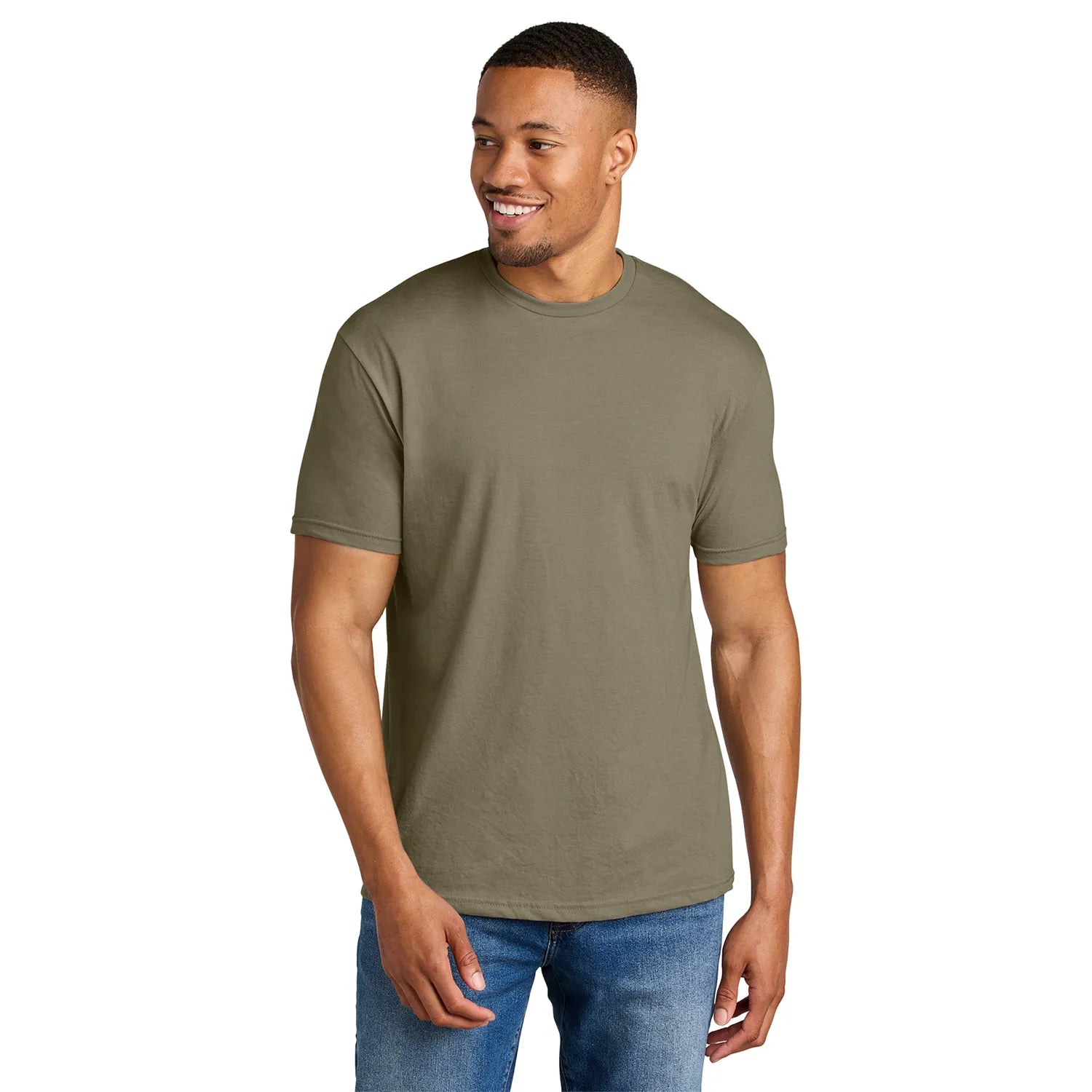 Gildan Softstyle CVC Tee Decorated - Dune Mist Green