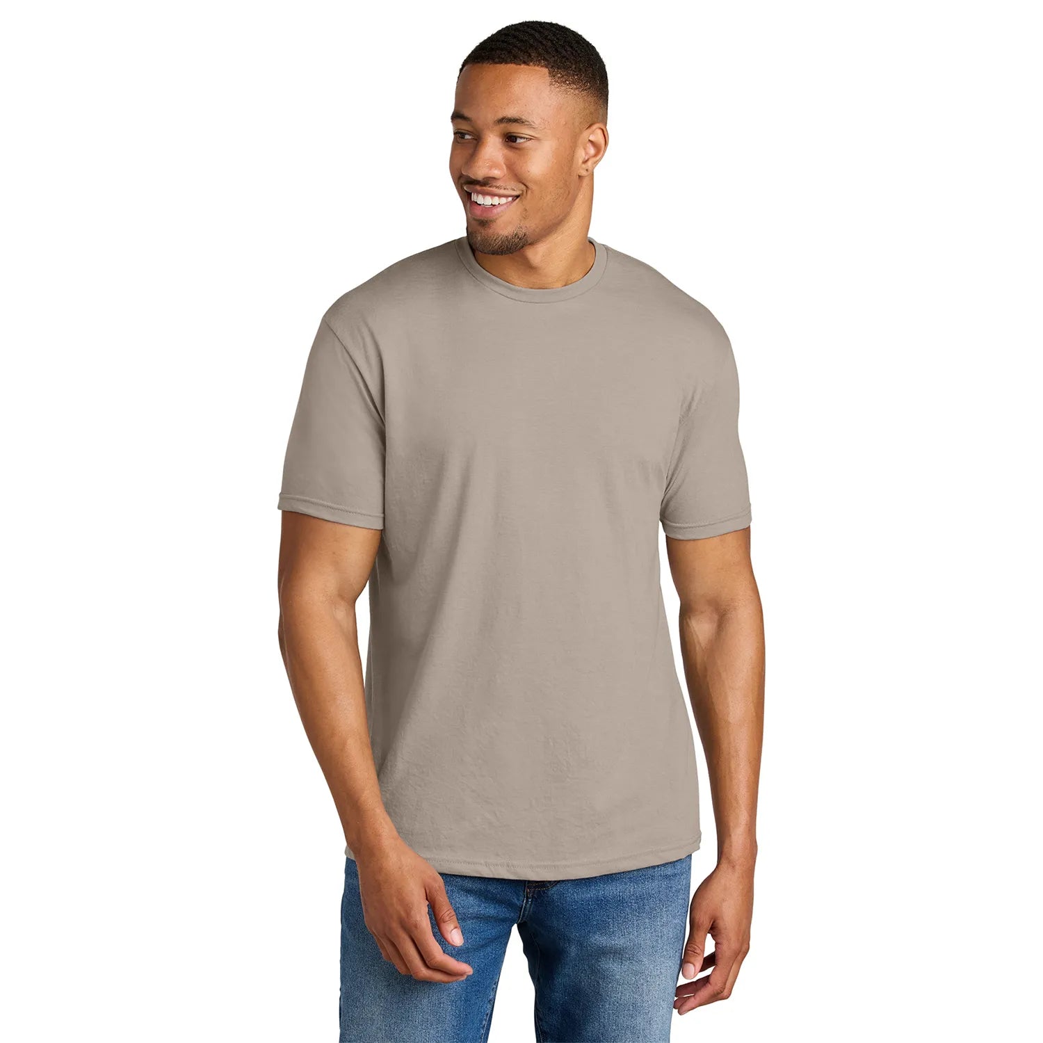 Gildan Softstyle CVC Tee Decorated - Slate Brown