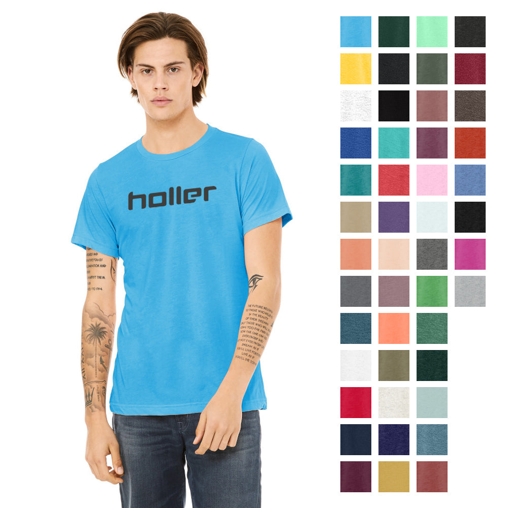 BELLA+CANVAS Unisex Triblend Short Sleeve Tee Decorated - Aqua Triblend