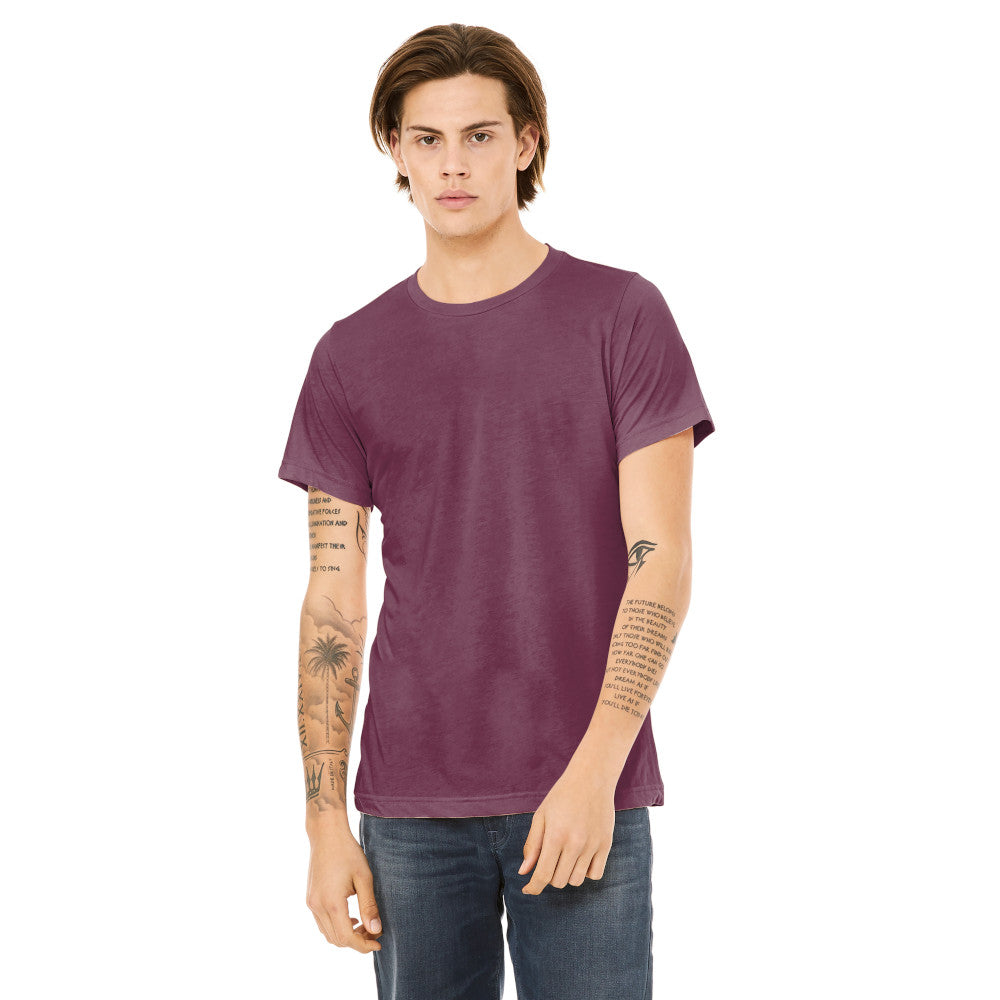 BELLA+CANVAS Unisex Triblend Short Sleeve Tee Decorated - Mauve Brown Triblend