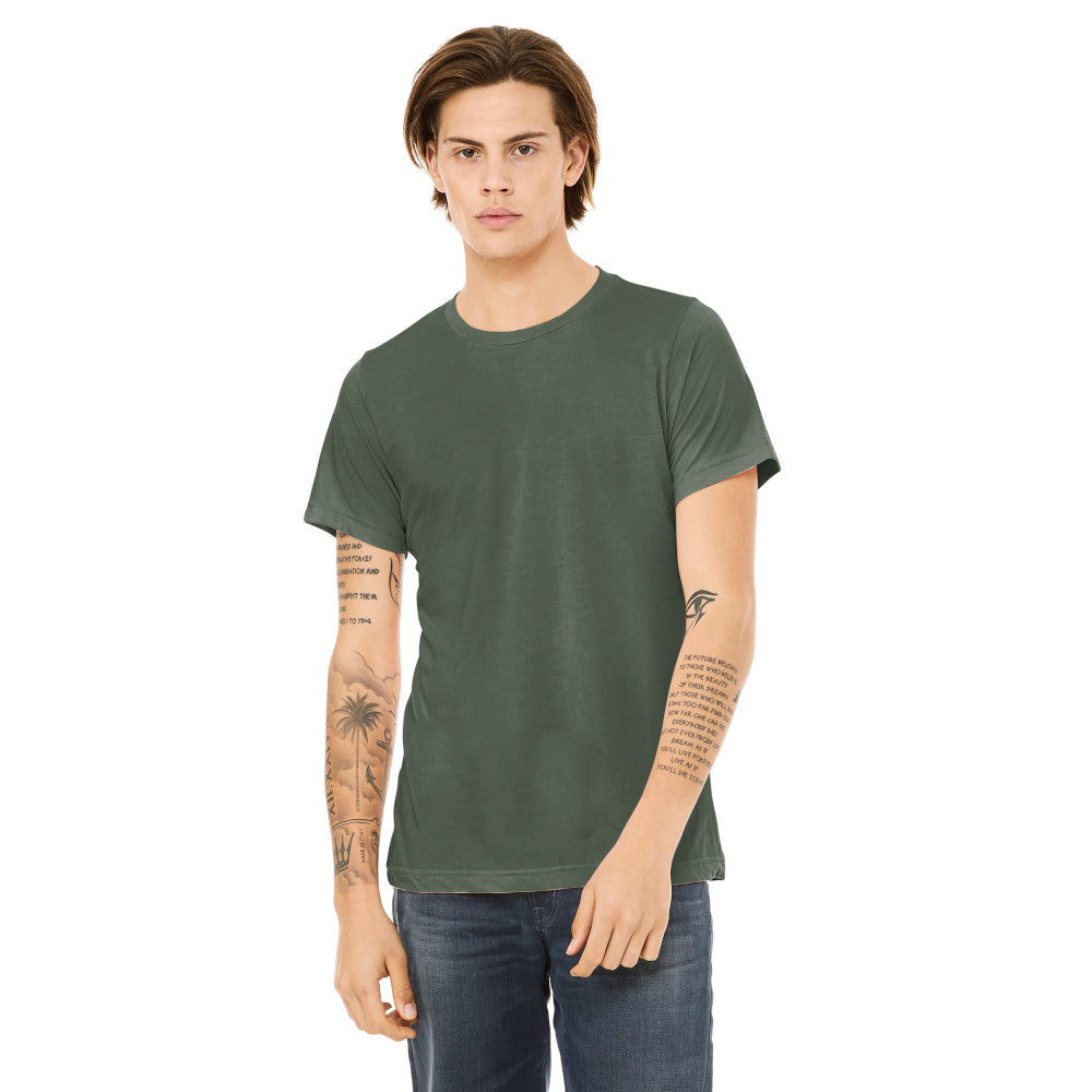 BELLA+CANVAS Unisex Triblend Short Sleeve Tee Decorated - Mint Green Triblend