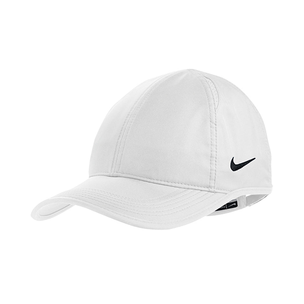 Nike Dri-FIT Featherlight Performance Embroidered Cap – White