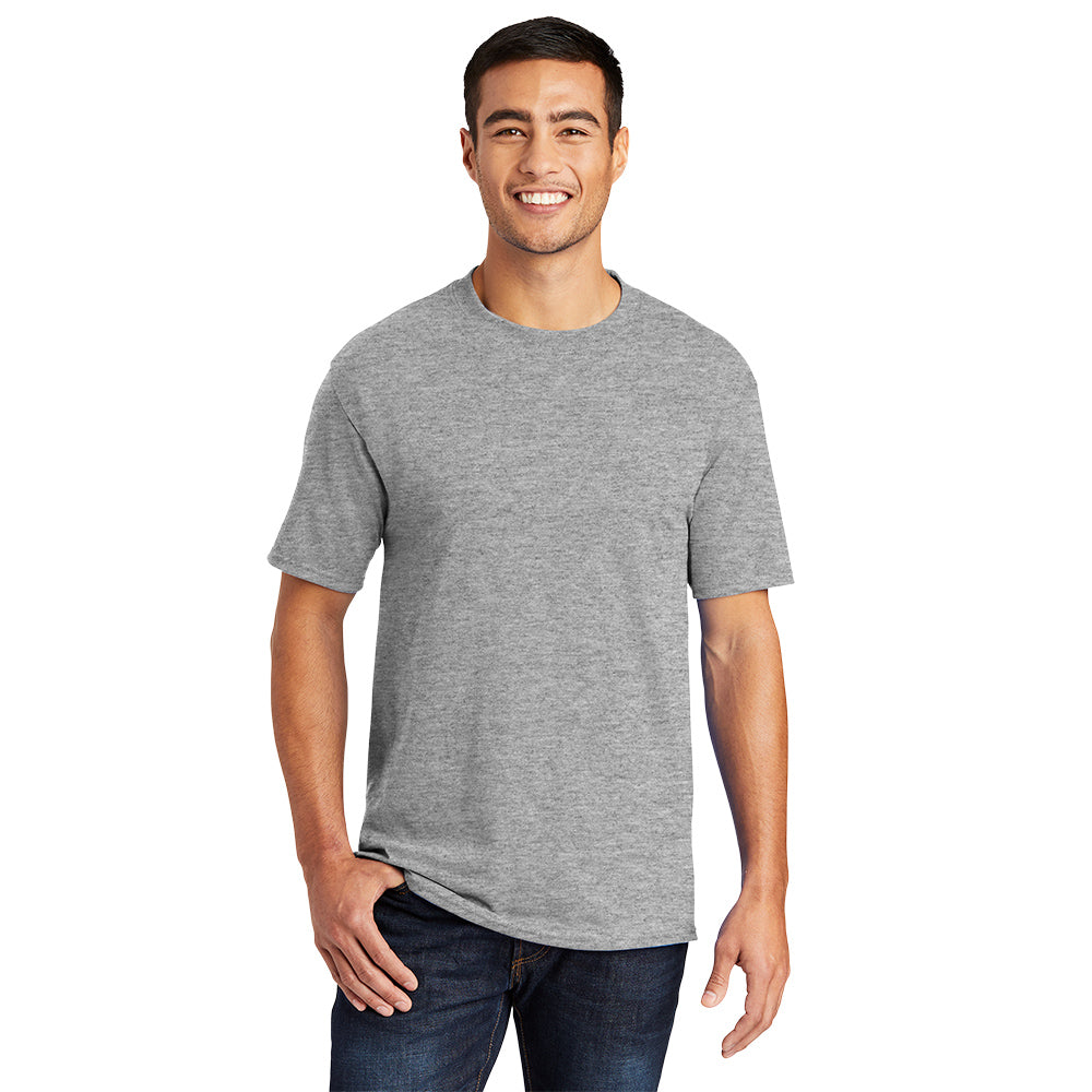Port & Company Core Blend Tee Decorated - Oatmeal Grey Heather