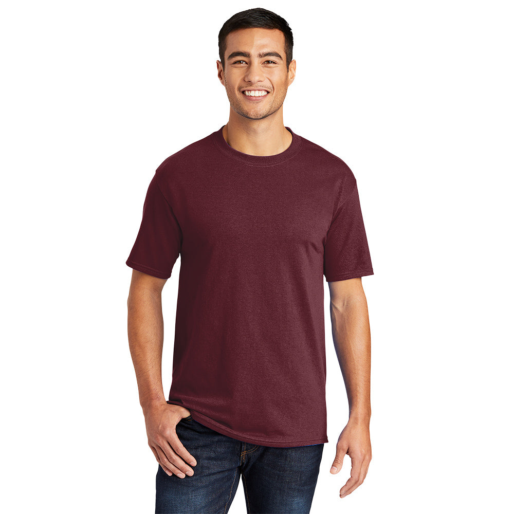 Port & Company Core Blend Tee Decorated - Athletic Maroon Red