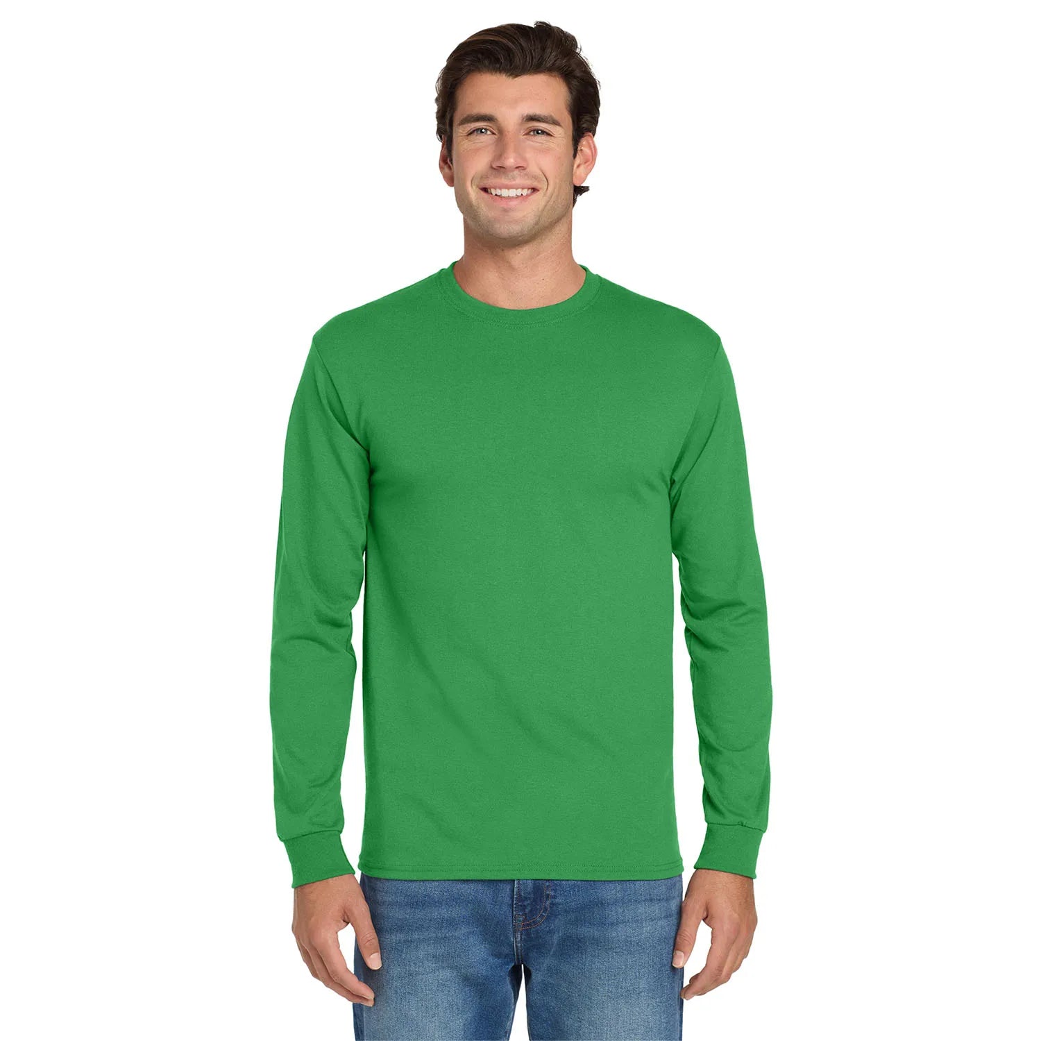 Jerzees Dri-Power 50/50 Cotton/Poly Long Sleeve T-Shirt Decorated - Kelly Green