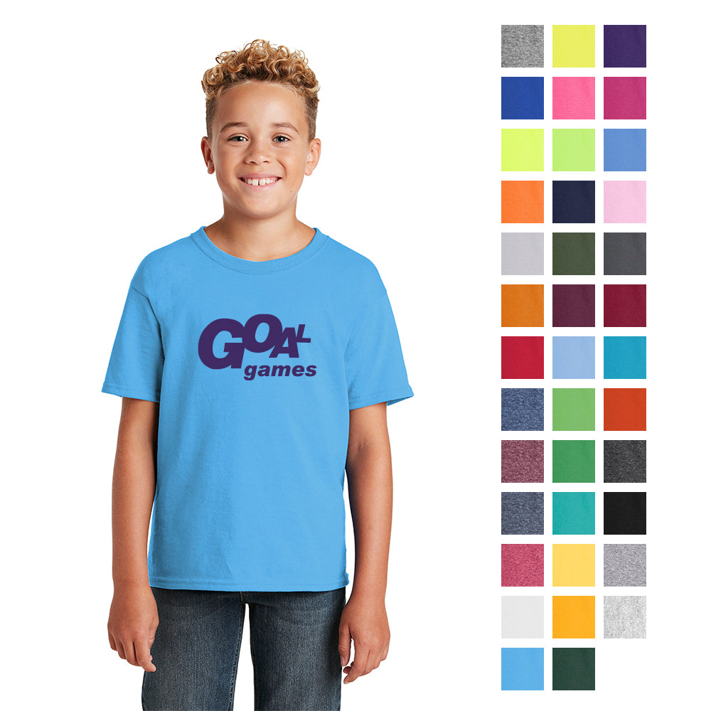 JERZEES - Youth Dri-Power 50/50 Cotton/Poly T-Shirt Decorated - White