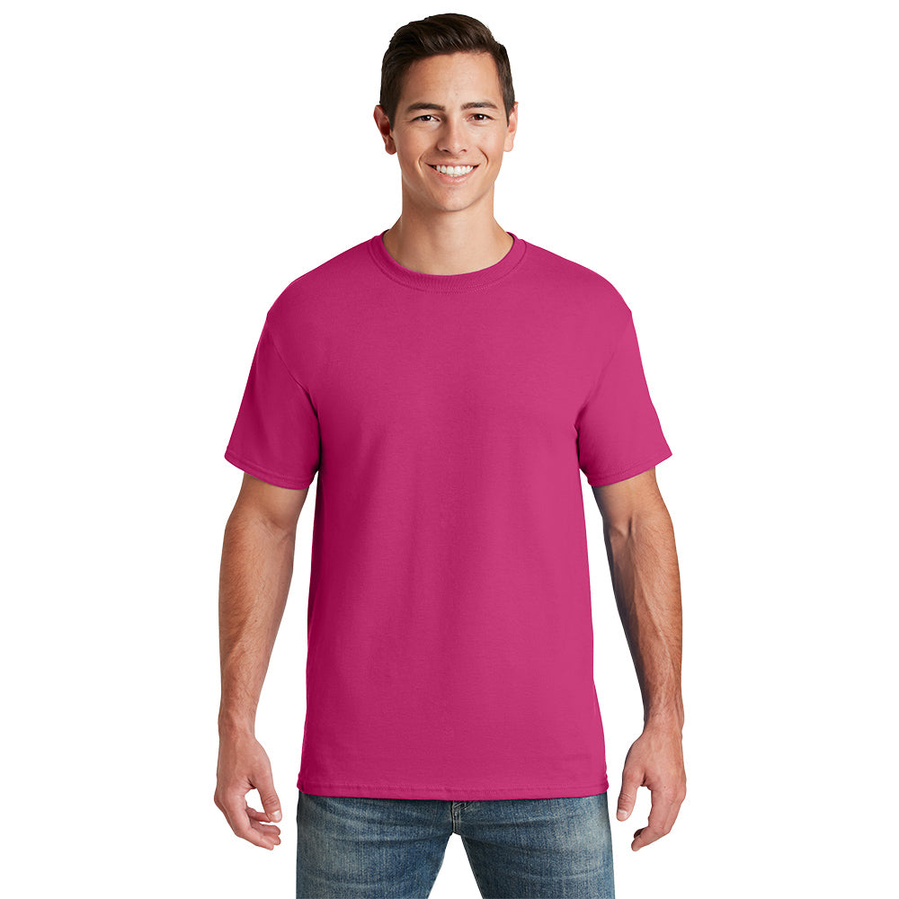 Jerzees - Dri-Power 50/50 Cotton/Poly T-Shirt Decorated - Cyber Pink