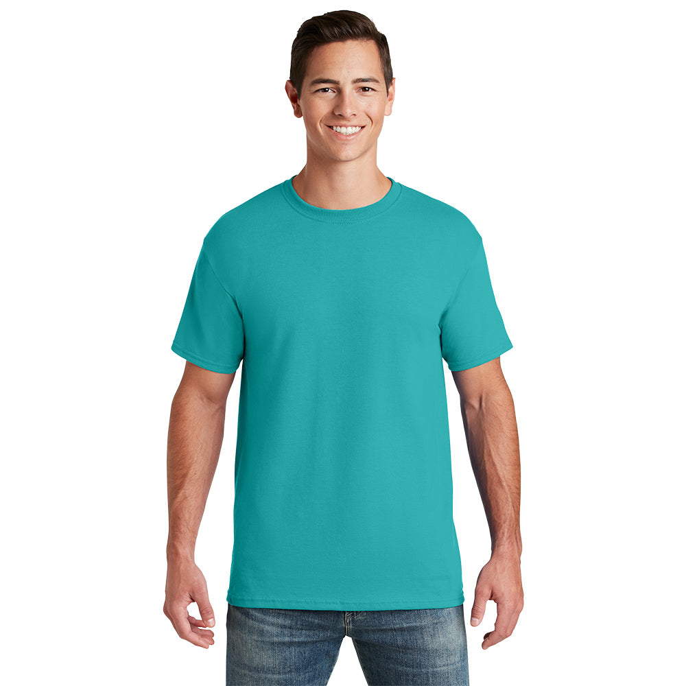 Jerzees - Dri-Power 50/50 Cotton/Poly T-Shirt Decorated - Jade Blue