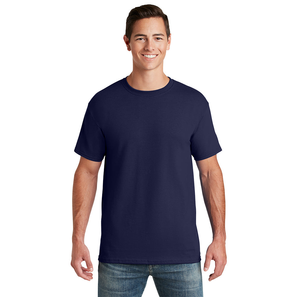 Jerzees - Dri-Power 50/50 Cotton/Poly T-Shirt Decorated - Navy Blue