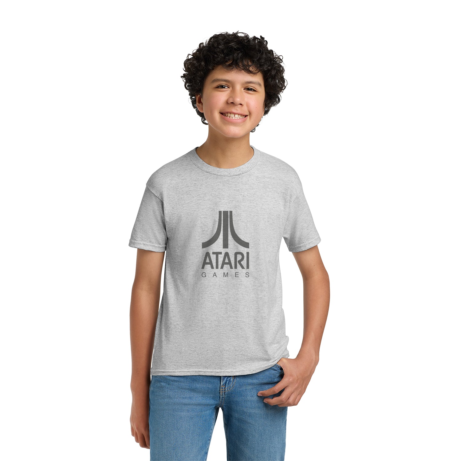 Hanes - Youth EcoSmart 50/50 Cotton/Poly T-Shirt Decorated - Ash Grey