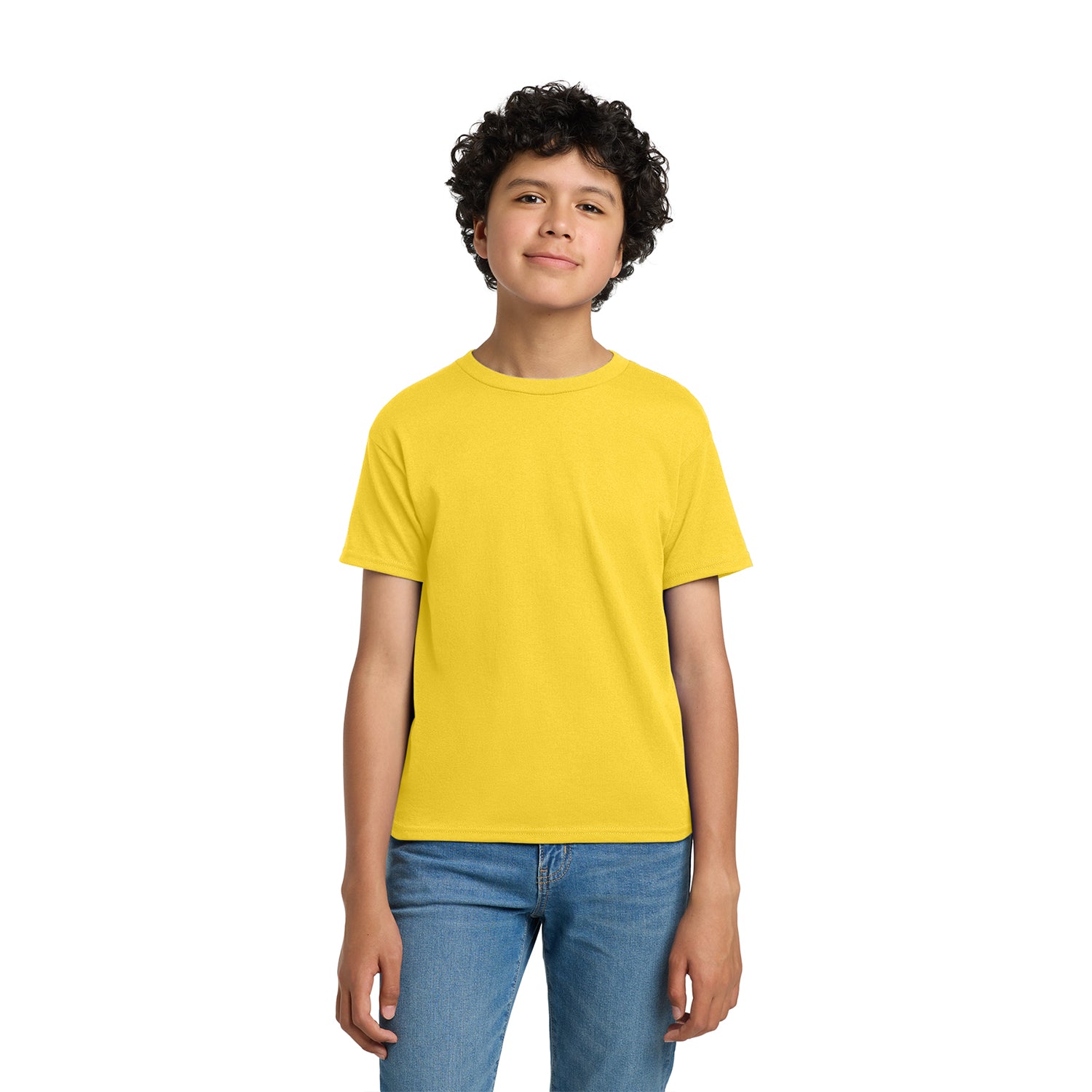 Hanes - Youth EcoSmart 50/50 Cotton/Poly T-Shirt Decorated - Yellow