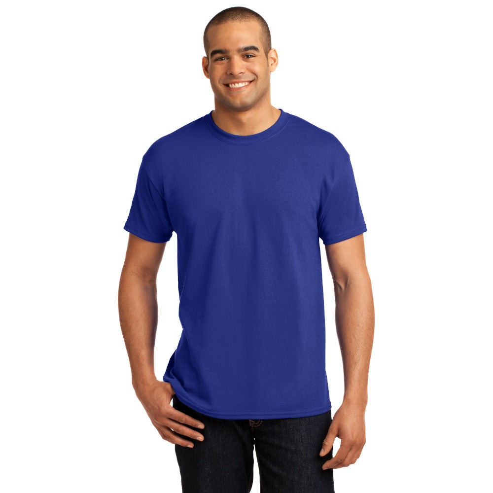 Hanes - EcoSmart 50/50 Cotton/Poly T-Shirt Decorated - Deep Royal Blue (PMS 662C)