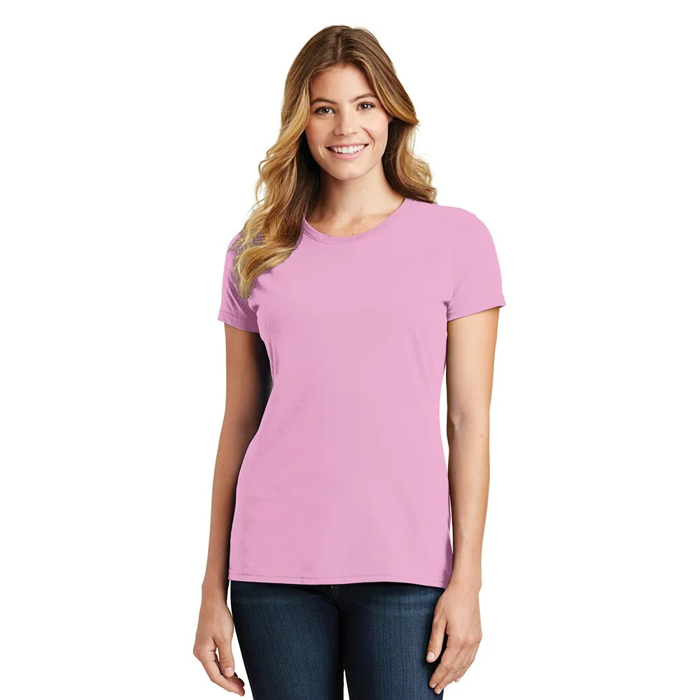 Port & Company Women's Fan Favorite Tee Decorated - Candy Pink