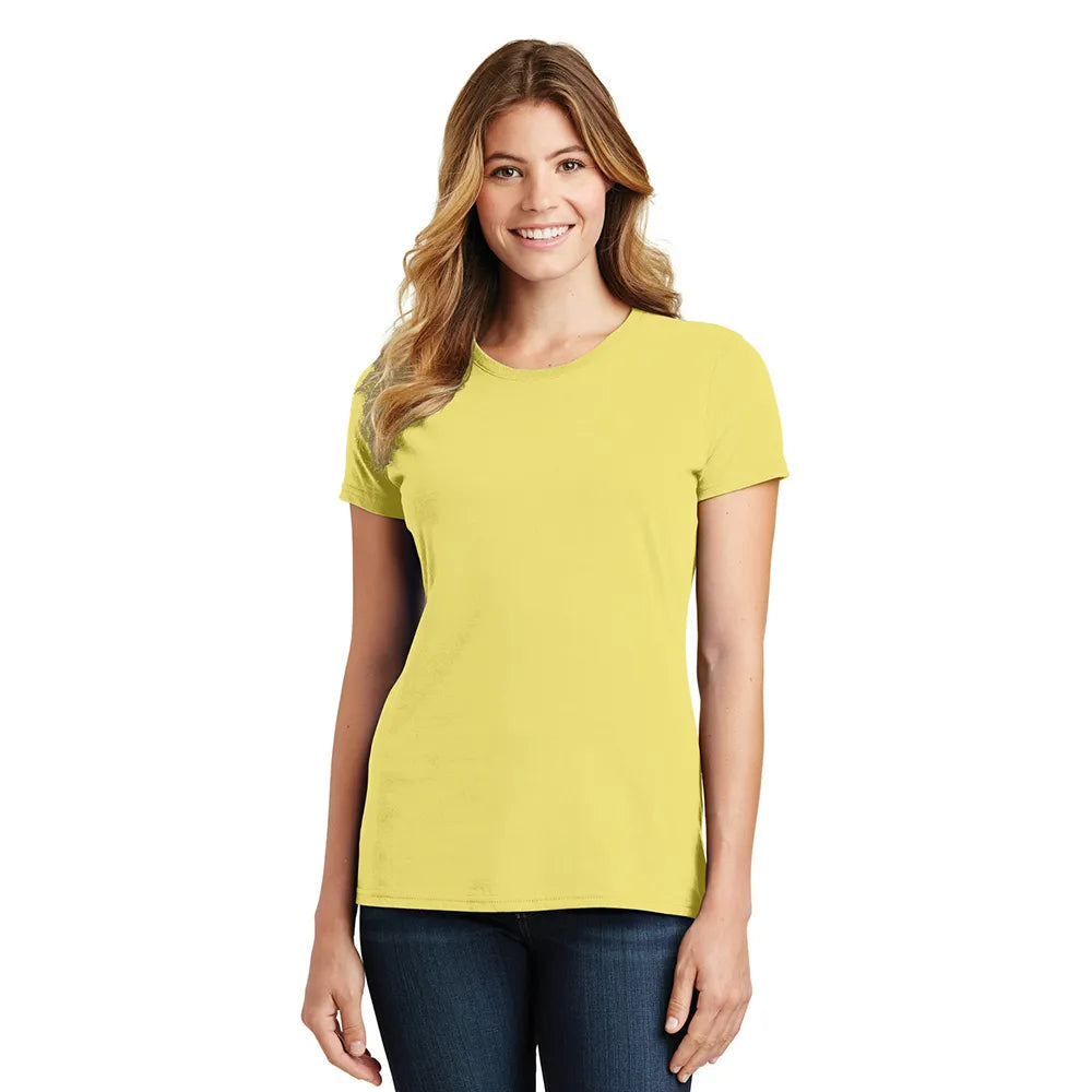 Port & Company Women's Fan Favorite Tee Decorated - Yellow