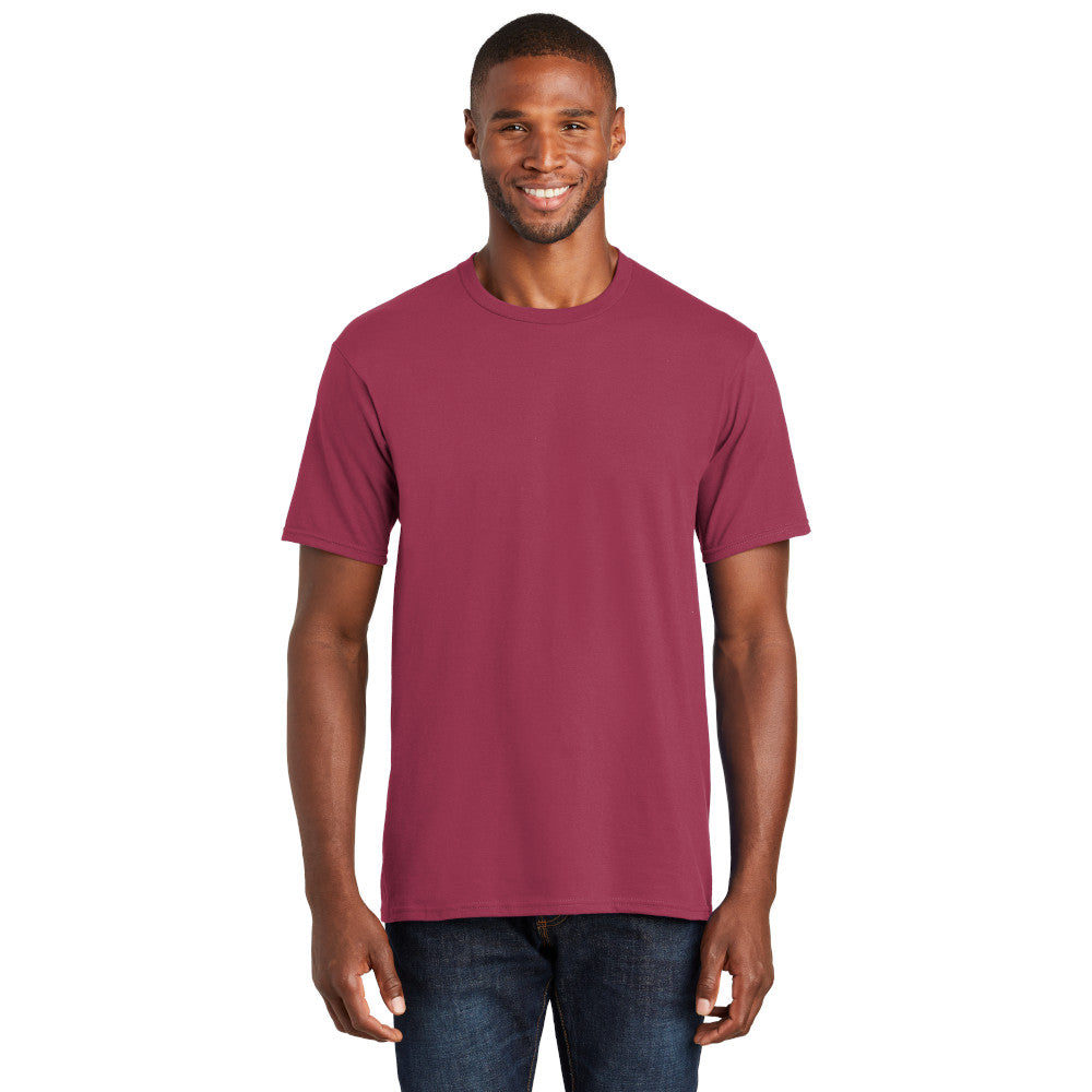 Port & Company Fan Favorite Tee Decorated - Heather Navy Blue