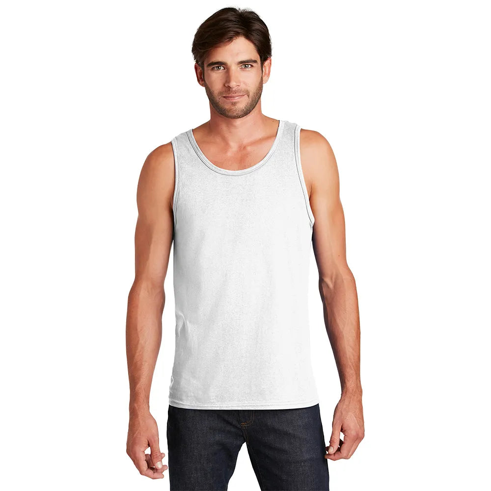 District The Concert Tank Decorated - White Heather