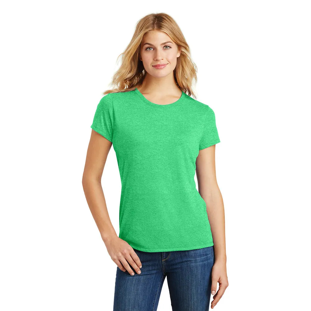 District Women’s Perfect Tri Tee Decorated - Green Frost