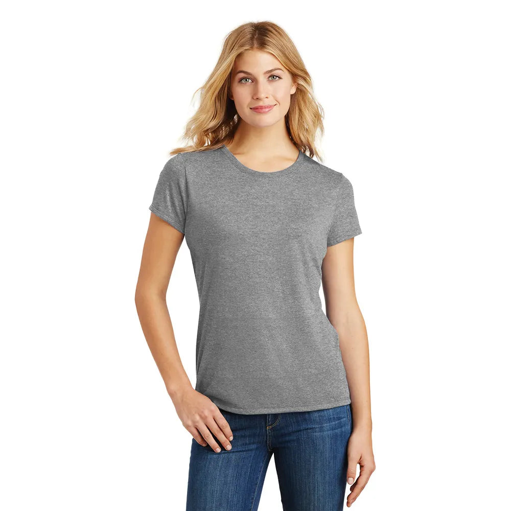 District Women’s Perfect Tri Tee Decorated - Grey Frost