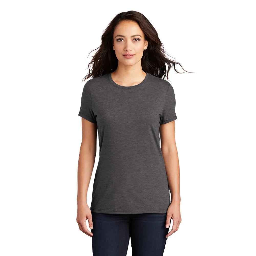 District Women’s Perfect Tri Tee Decorated - Heathered Charcoal Grey