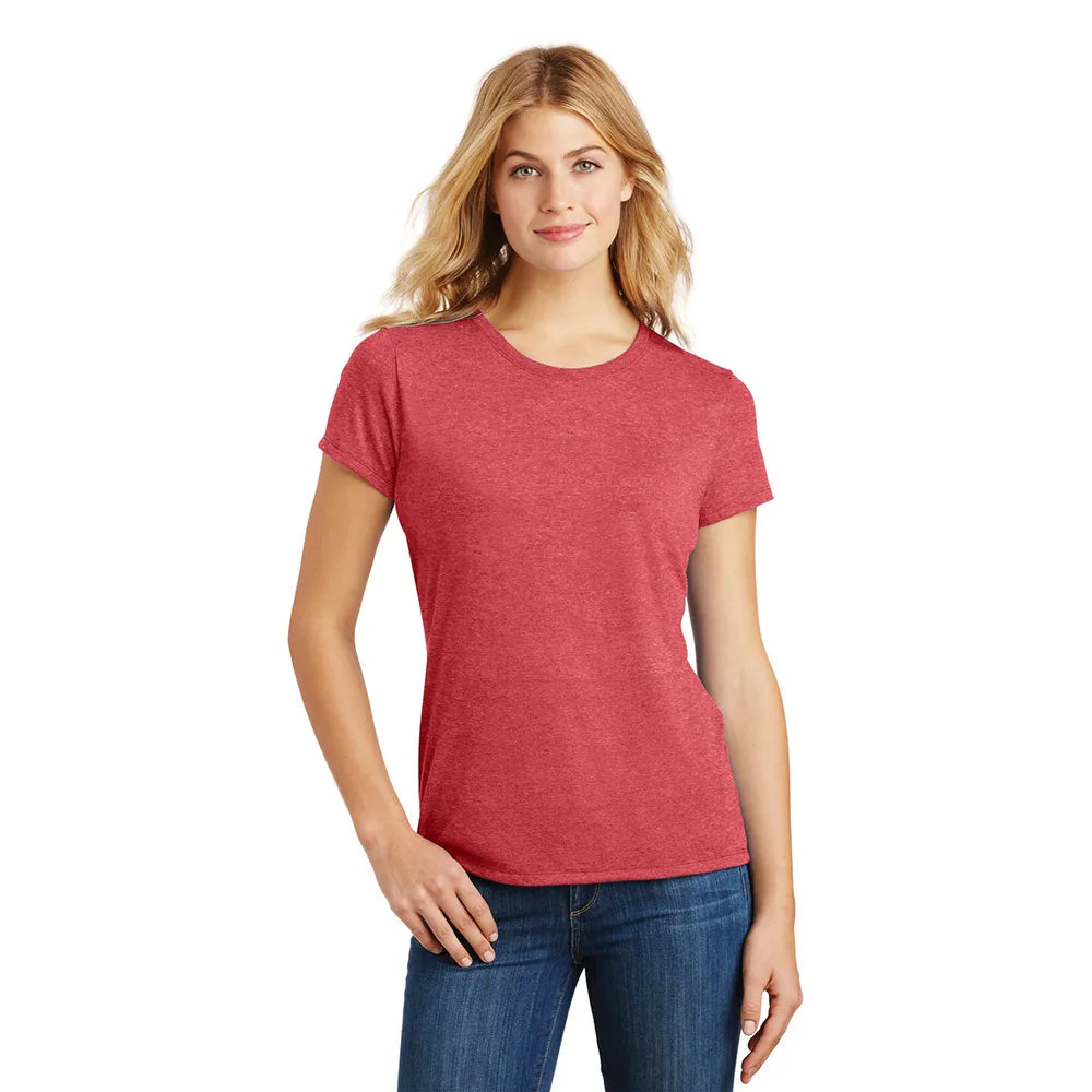 District Women’s Perfect Tri Tee Decorated - Red Frost